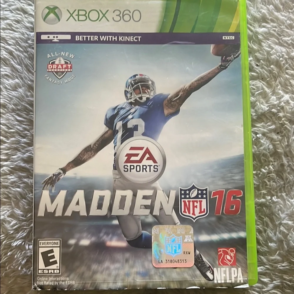Xbox 360 Madden NFL 16 Football Video Game EUC